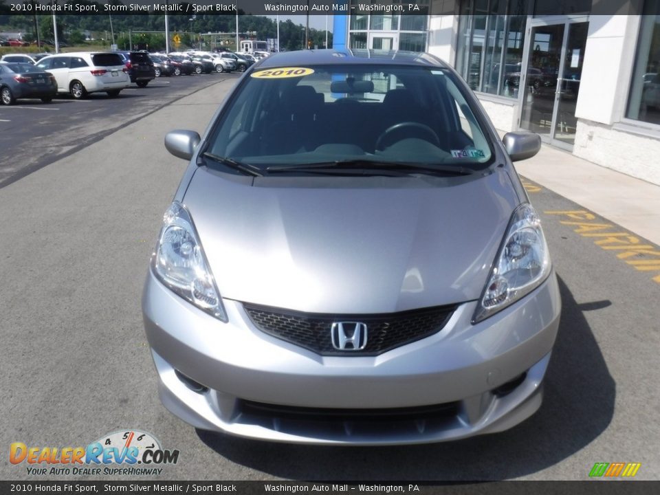 2010 Honda Fit Sport Storm Silver Metallic / Sport Black Photo #5