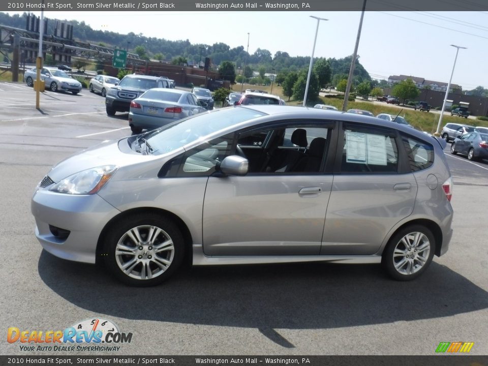 2010 Honda Fit Sport Storm Silver Metallic / Sport Black Photo #7