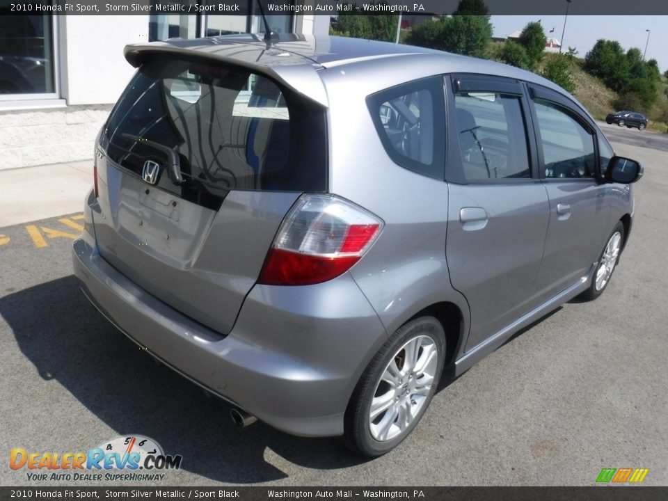 2010 Honda Fit Sport Storm Silver Metallic / Sport Black Photo #10