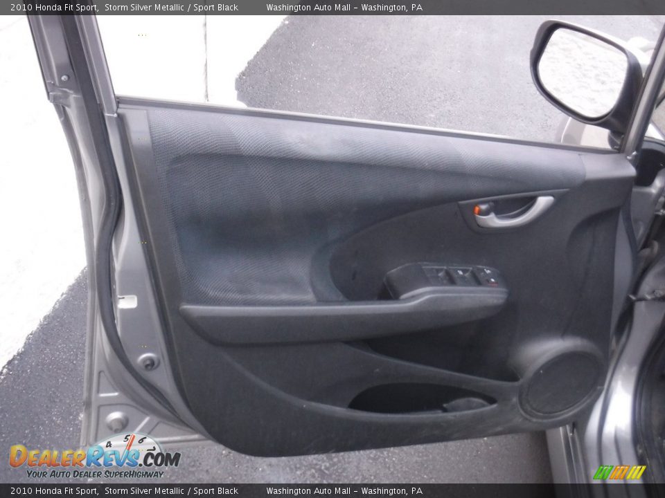 2010 Honda Fit Sport Storm Silver Metallic / Sport Black Photo #11