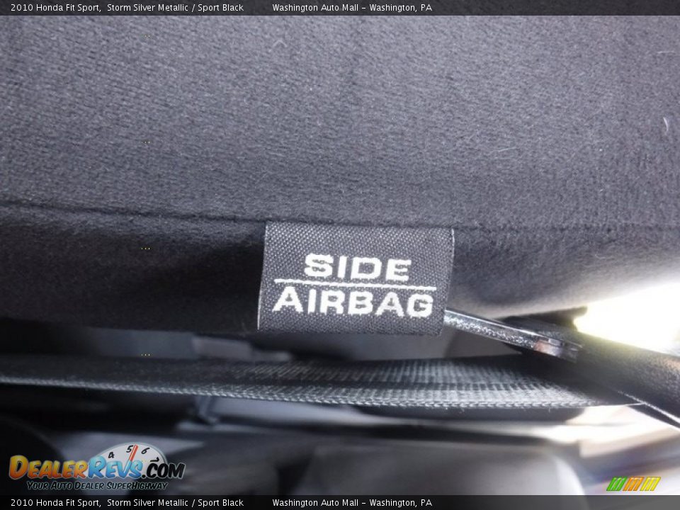 2010 Honda Fit Sport Storm Silver Metallic / Sport Black Photo #14