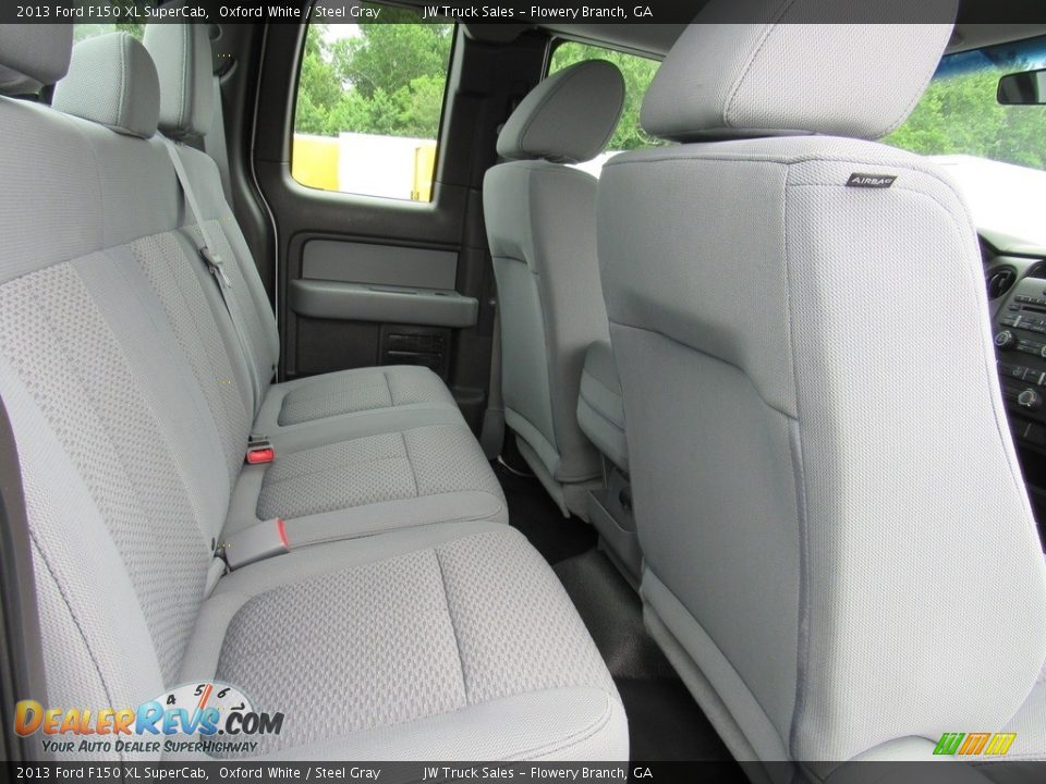 2013 Ford F150 XL SuperCab Oxford White / Steel Gray Photo #34