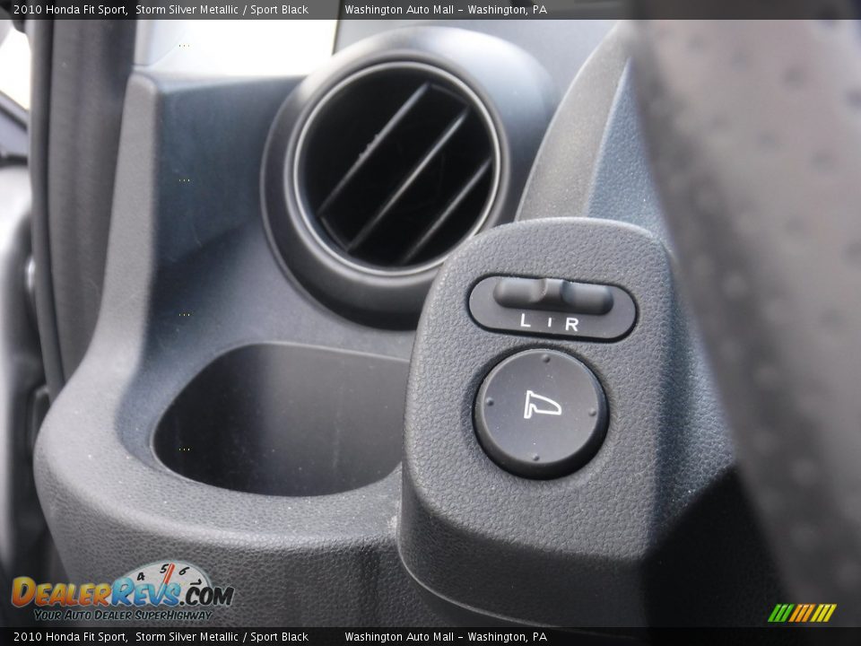 2010 Honda Fit Sport Storm Silver Metallic / Sport Black Photo #15