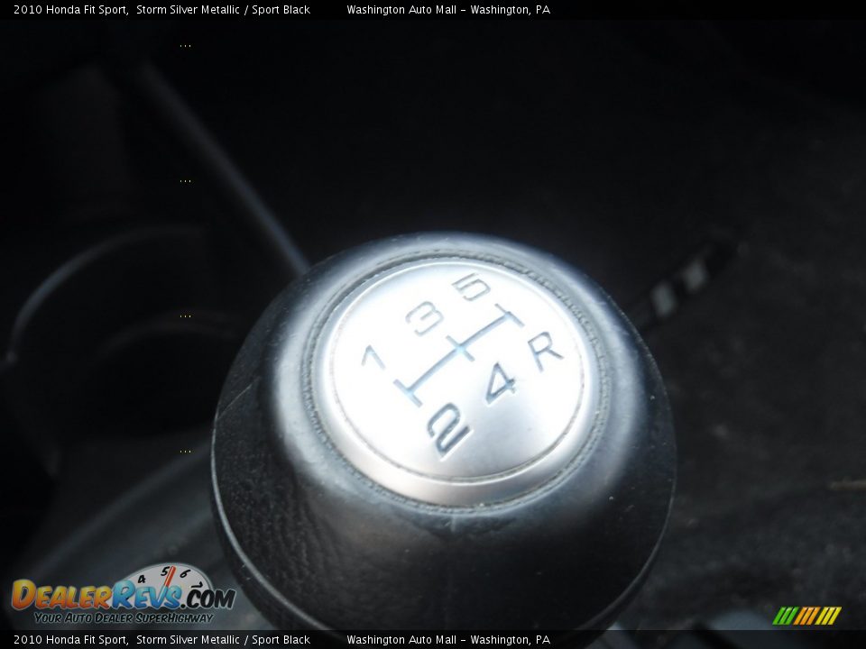 2010 Honda Fit Sport Storm Silver Metallic / Sport Black Photo #16