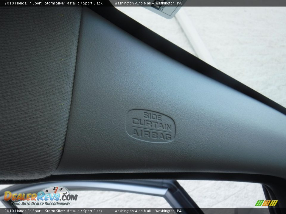 2010 Honda Fit Sport Storm Silver Metallic / Sport Black Photo #20