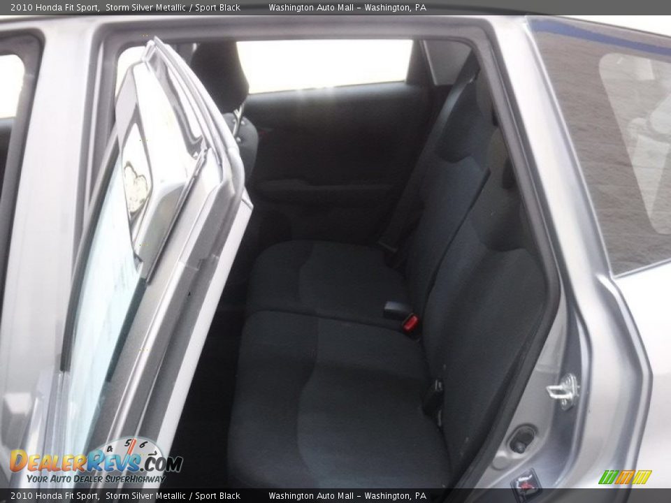 2010 Honda Fit Sport Storm Silver Metallic / Sport Black Photo #21