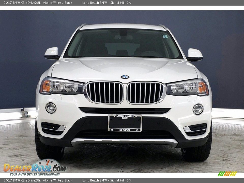 2017 BMW X3 sDrive28i Alpine White / Black Photo #2