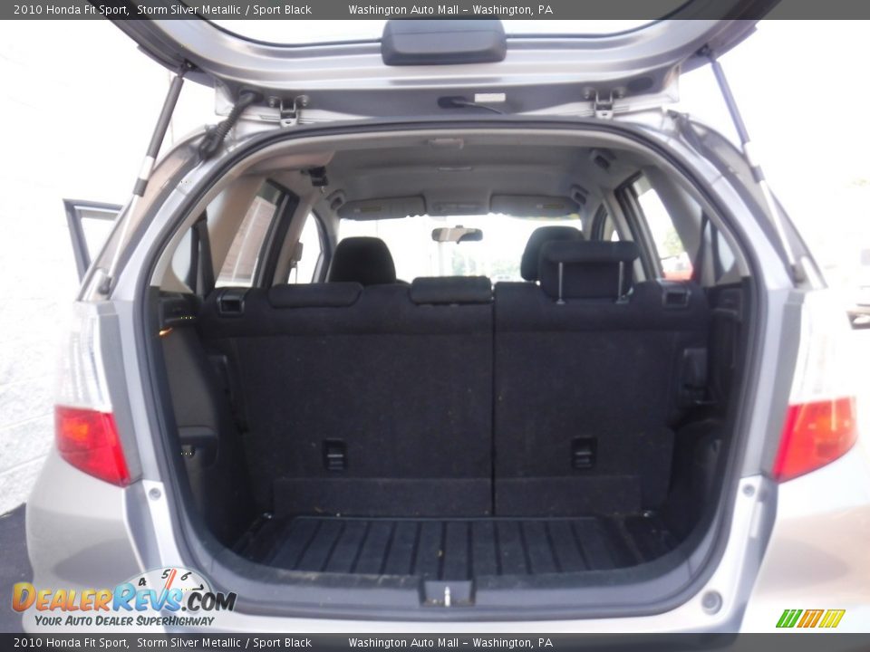2010 Honda Fit Sport Storm Silver Metallic / Sport Black Photo #22