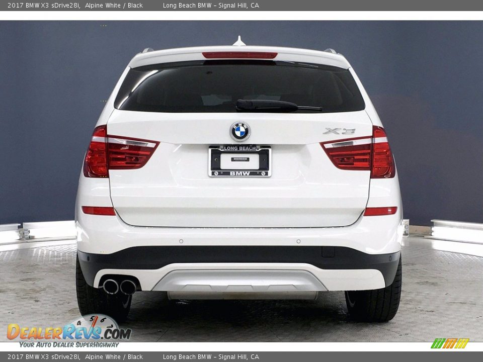 2017 BMW X3 sDrive28i Alpine White / Black Photo #3