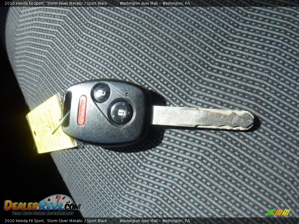 2010 Honda Fit Sport Storm Silver Metallic / Sport Black Photo #23