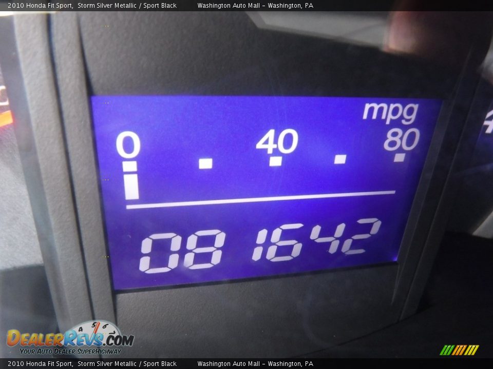 2010 Honda Fit Sport Storm Silver Metallic / Sport Black Photo #25