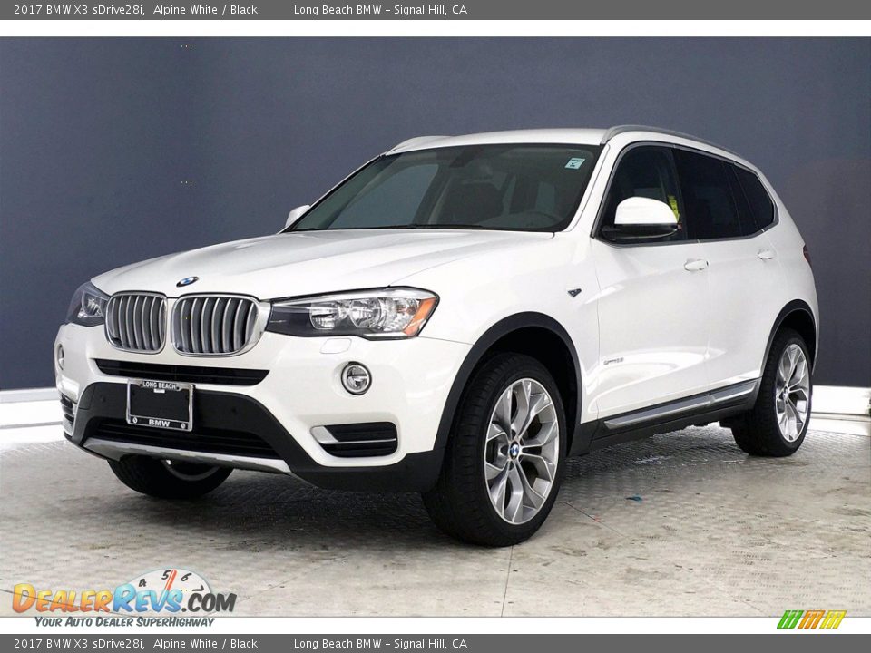 2017 BMW X3 sDrive28i Alpine White / Black Photo #12