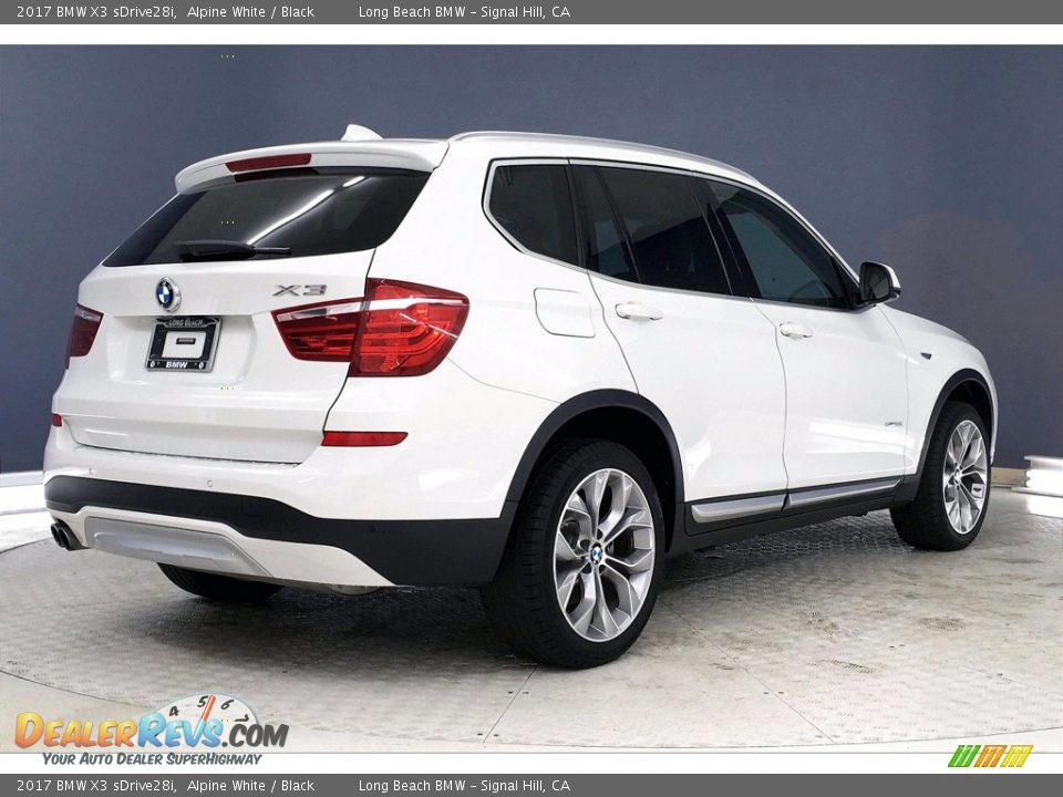 2017 BMW X3 sDrive28i Alpine White / Black Photo #13