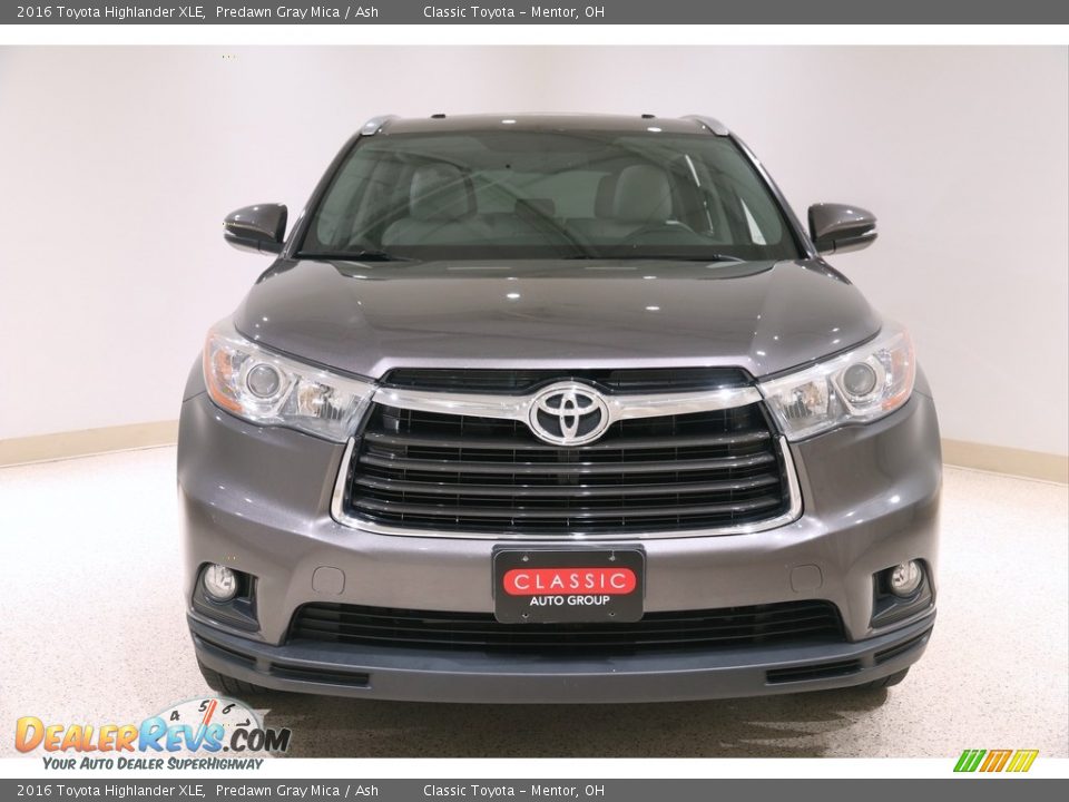 2016 Toyota Highlander XLE Predawn Gray Mica / Ash Photo #2