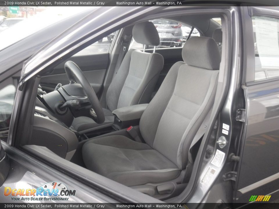 2009 Honda Civic LX Sedan Polished Metal Metallic / Gray Photo #13