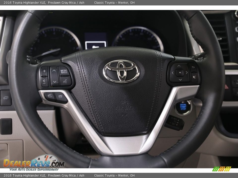 2016 Toyota Highlander XLE Predawn Gray Mica / Ash Photo #7