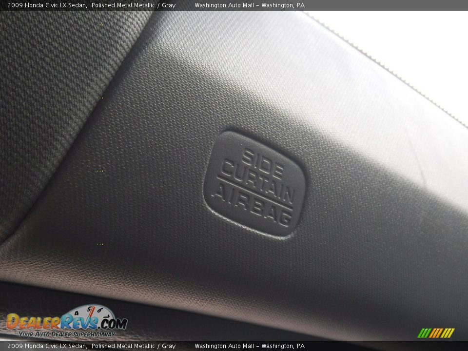 2009 Honda Civic LX Sedan Polished Metal Metallic / Gray Photo #16