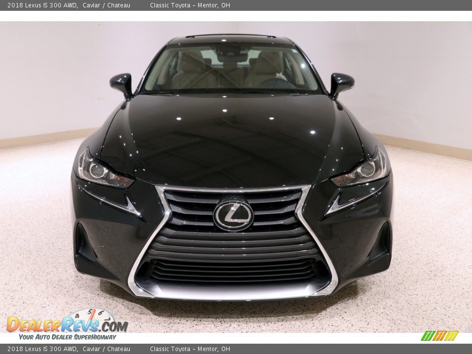 2018 Lexus IS 300 AWD Caviar / Chateau Photo #2