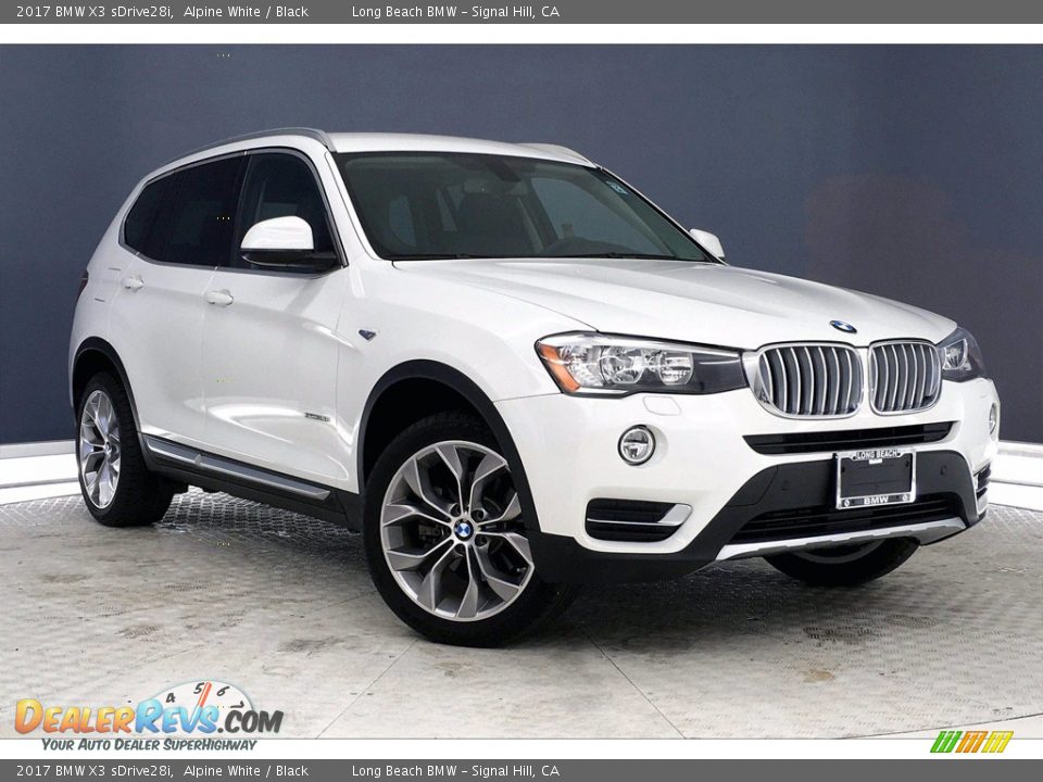 2017 BMW X3 sDrive28i Alpine White / Black Photo #36