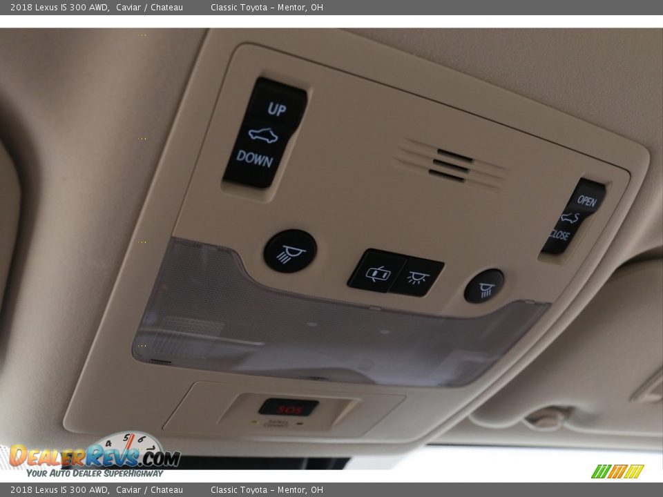 2018 Lexus IS 300 AWD Caviar / Chateau Photo #12