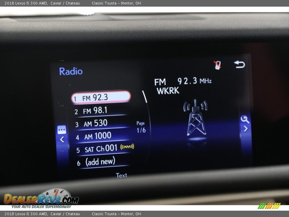 2018 Lexus IS 300 AWD Caviar / Chateau Photo #15