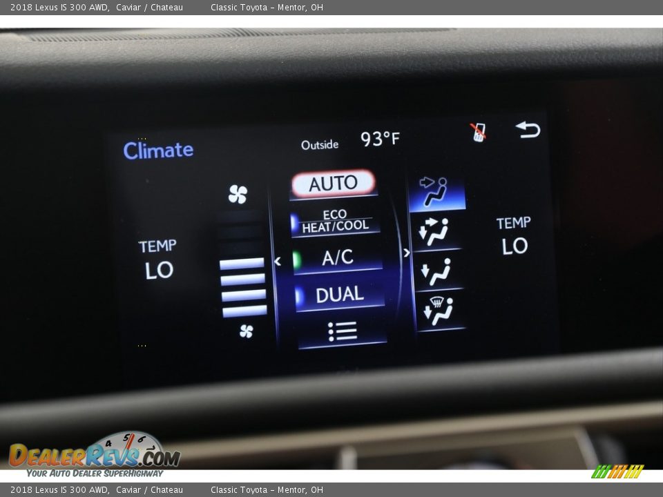 2018 Lexus IS 300 AWD Caviar / Chateau Photo #16