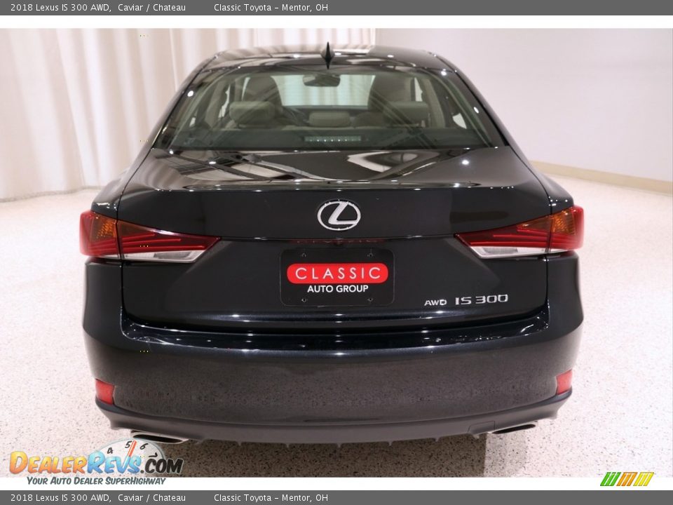 2018 Lexus IS 300 AWD Caviar / Chateau Photo #32