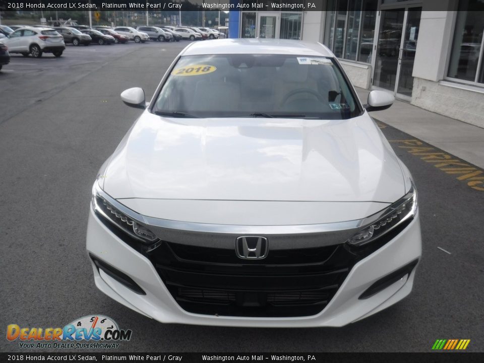2018 Honda Accord LX Sedan Platinum White Pearl / Gray Photo #4