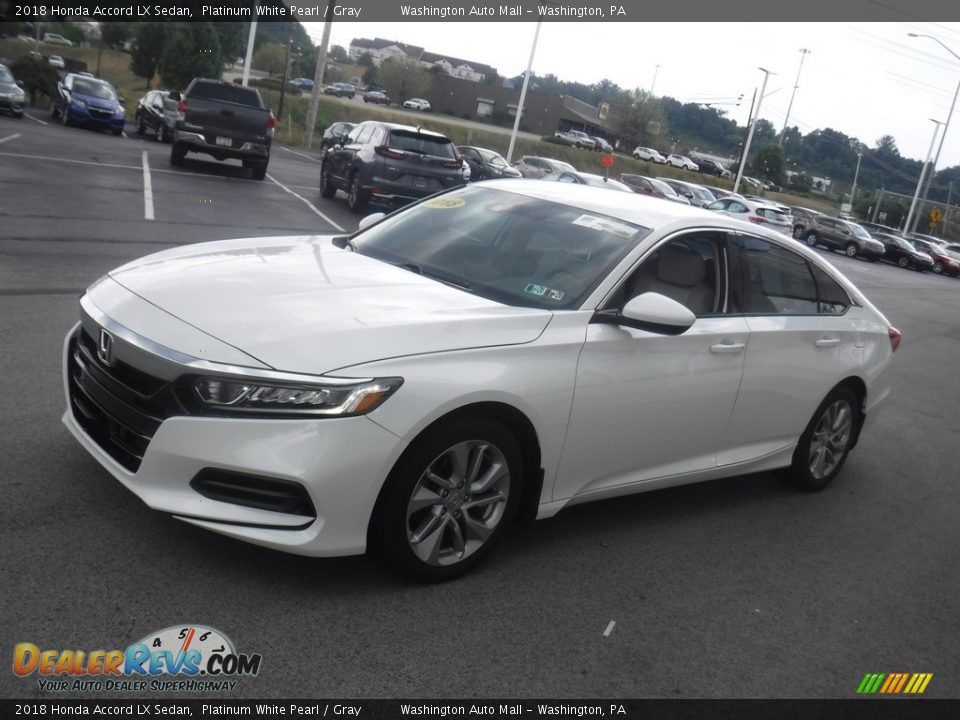 2018 Honda Accord LX Sedan Platinum White Pearl / Gray Photo #5