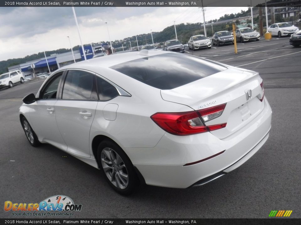 2018 Honda Accord LX Sedan Platinum White Pearl / Gray Photo #7