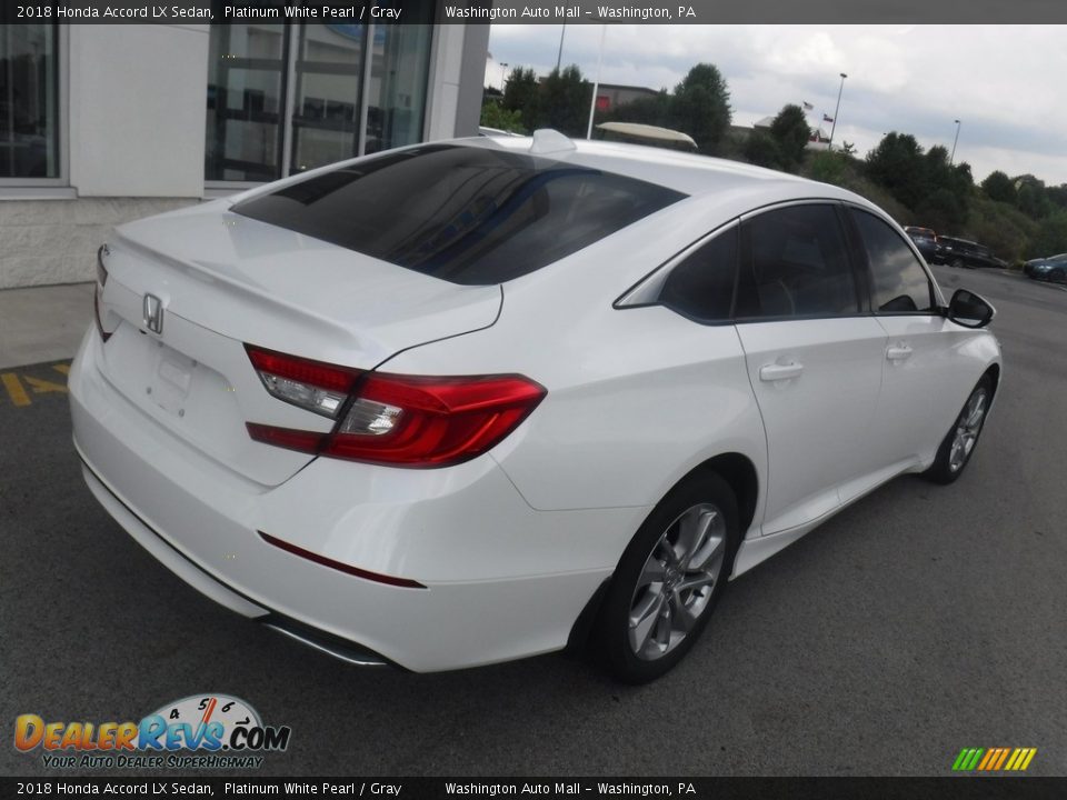 2018 Honda Accord LX Sedan Platinum White Pearl / Gray Photo #9