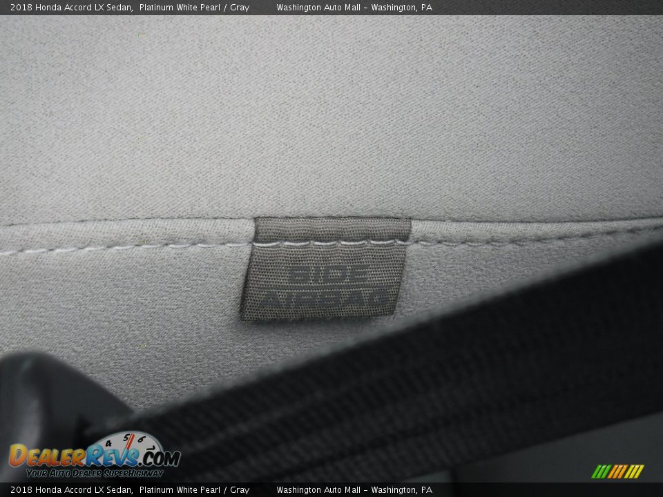 2018 Honda Accord LX Sedan Platinum White Pearl / Gray Photo #14
