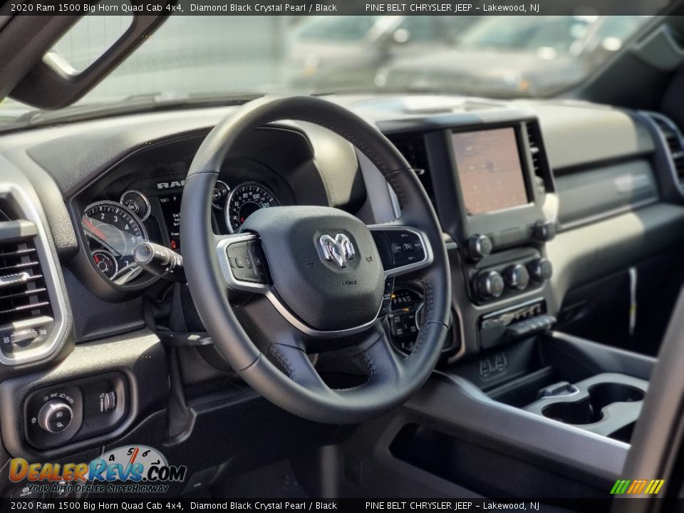 2020 Ram 1500 Big Horn Quad Cab 4x4 Diamond Black Crystal Pearl / Black Photo #11