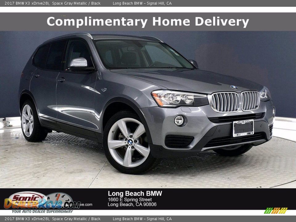 2017 BMW X3 xDrive28i Space Gray Metallic / Black Photo #1