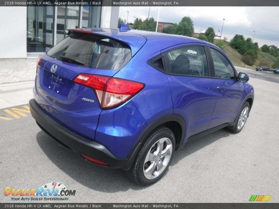 2018 Honda HR-V LX AWD Aegean Blue Metallic / Black Photo #9