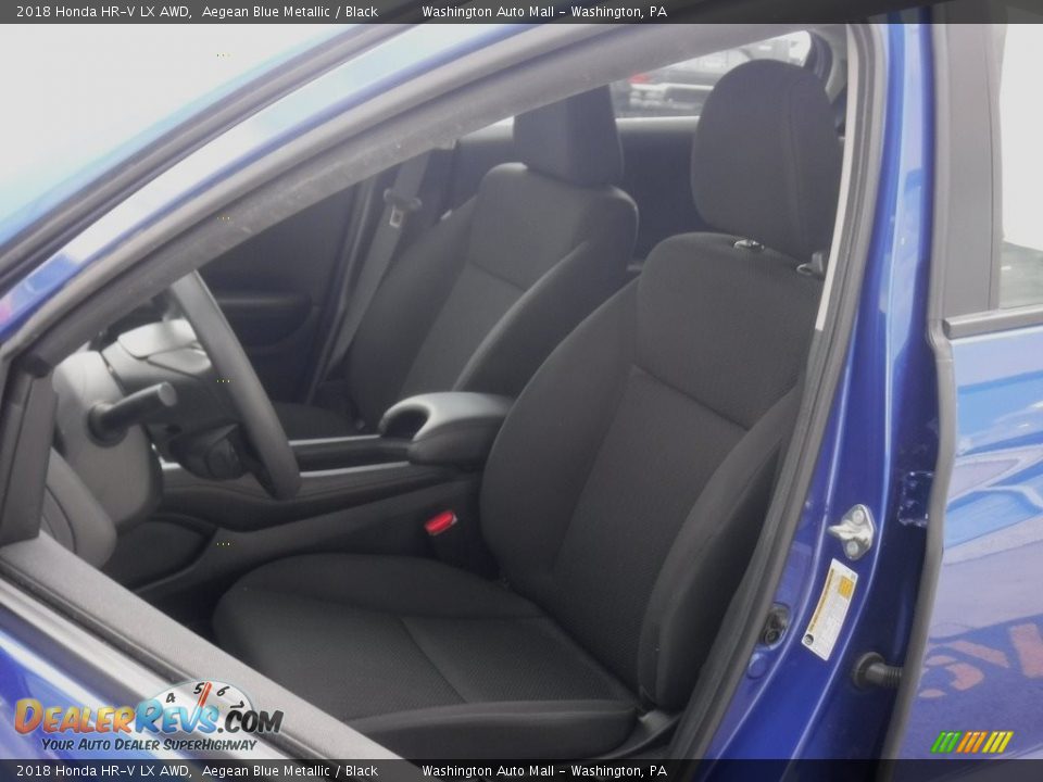 2018 Honda HR-V LX AWD Aegean Blue Metallic / Black Photo #13