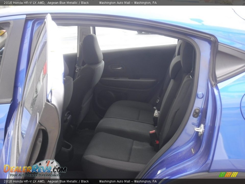 2018 Honda HR-V LX AWD Aegean Blue Metallic / Black Photo #21