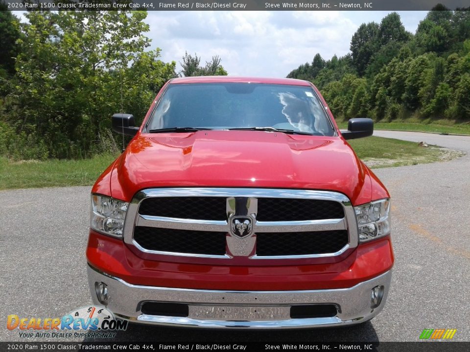 2020 Ram 1500 Classic Tradesman Crew Cab 4x4 Flame Red / Black/Diesel Gray Photo #3