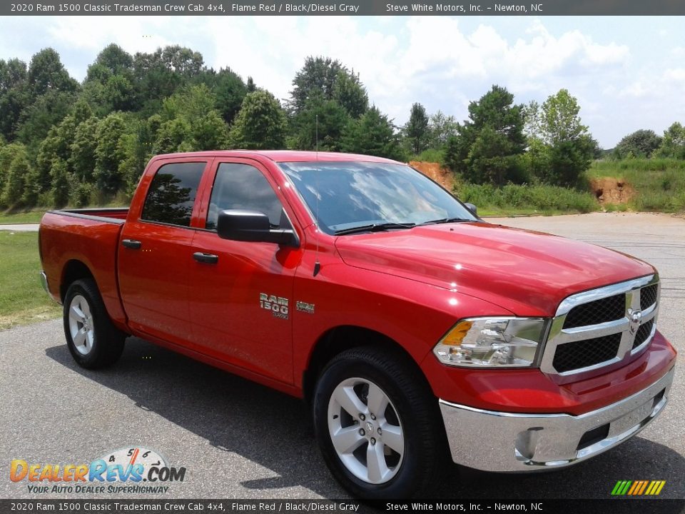 2020 Ram 1500 Classic Tradesman Crew Cab 4x4 Flame Red / Black/Diesel Gray Photo #4