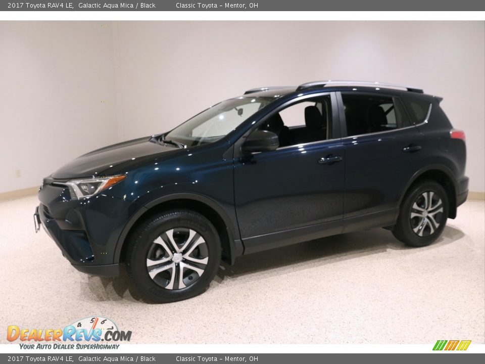2017 Toyota RAV4 LE Galactic Aqua Mica / Black Photo #3