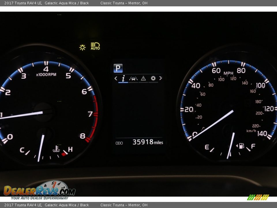 2017 Toyota RAV4 LE Galactic Aqua Mica / Black Photo #7