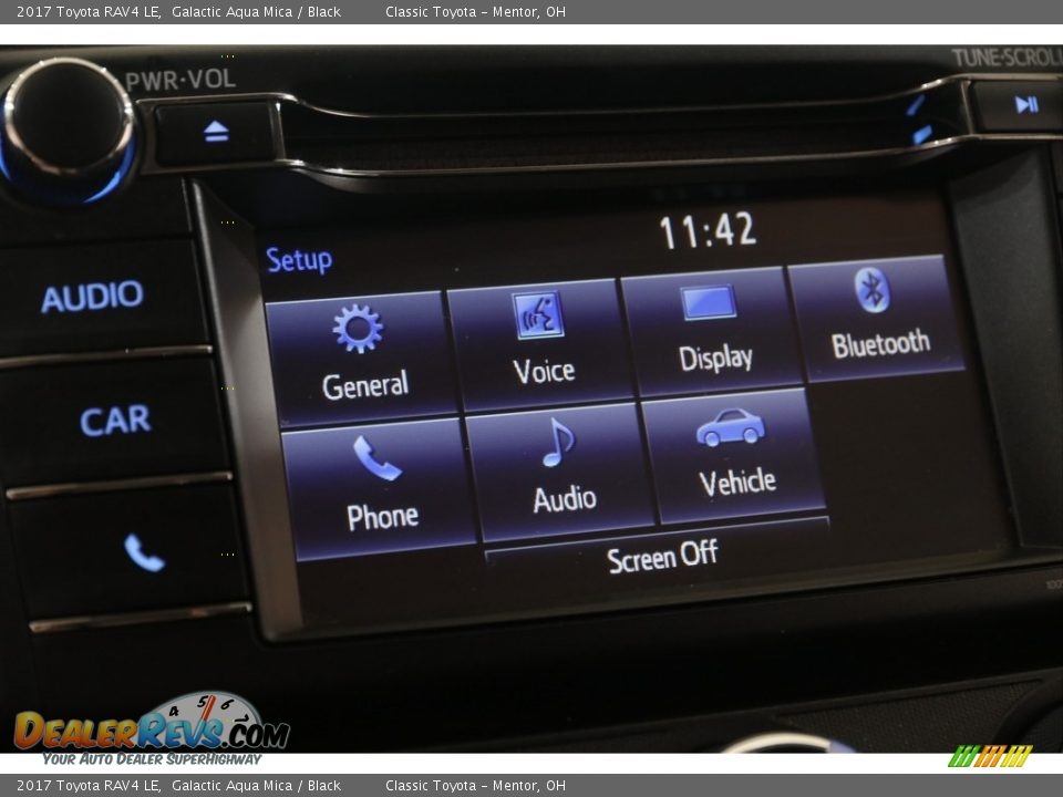 2017 Toyota RAV4 LE Galactic Aqua Mica / Black Photo #14