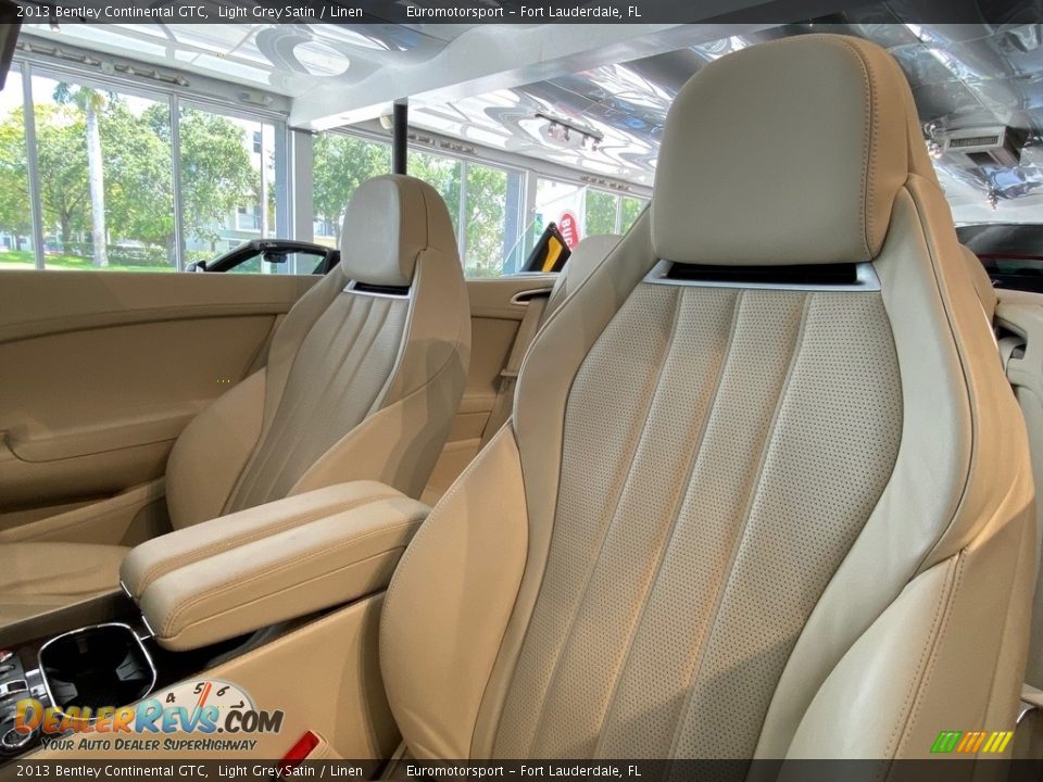 2013 Bentley Continental GTC Light Grey Satin / Linen Photo #3