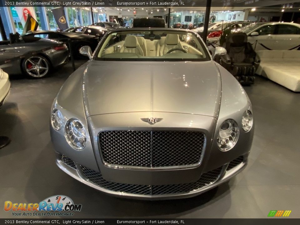 2013 Bentley Continental GTC Light Grey Satin / Linen Photo #6