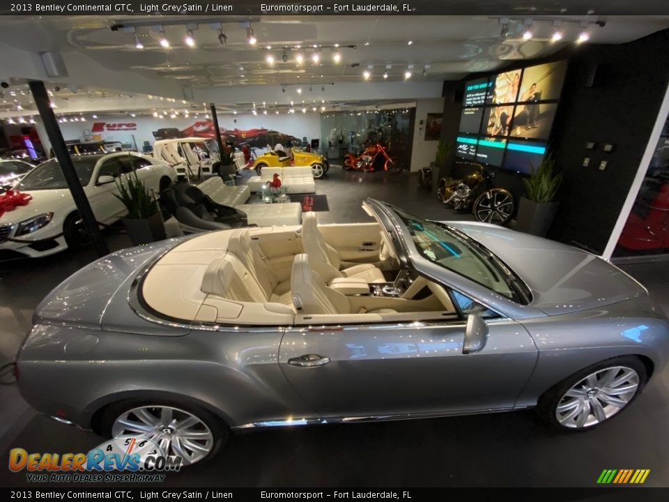2013 Bentley Continental GTC Light Grey Satin / Linen Photo #7