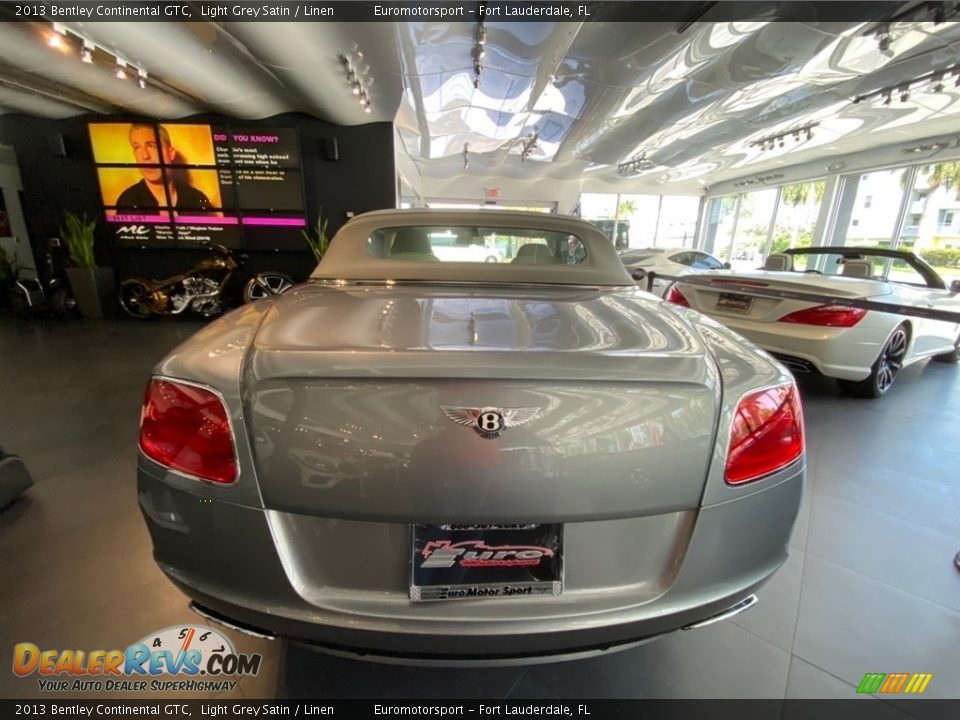 2013 Bentley Continental GTC Light Grey Satin / Linen Photo #9