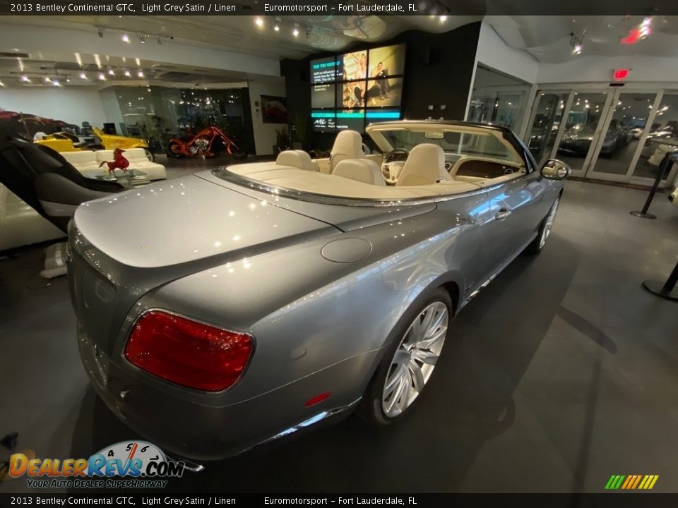 2013 Bentley Continental GTC Light Grey Satin / Linen Photo #10