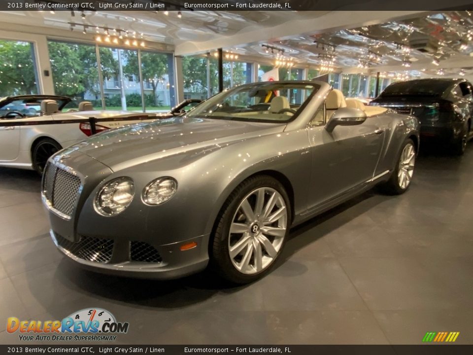 2013 Bentley Continental GTC Light Grey Satin / Linen Photo #11