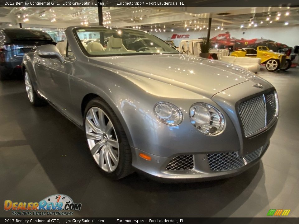 2013 Bentley Continental GTC Light Grey Satin / Linen Photo #12