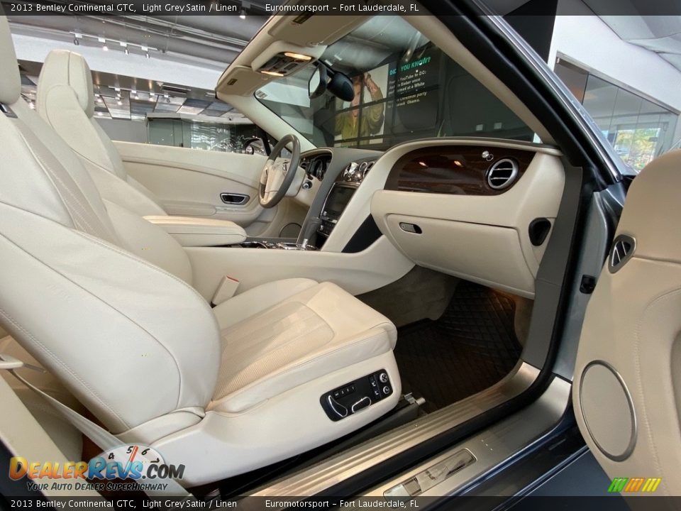 2013 Bentley Continental GTC Light Grey Satin / Linen Photo #14